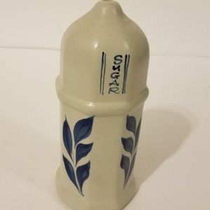 Blue and White Ceramic/Pottery Sugar Shaker